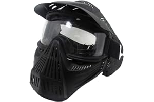 INDEPENDENTTHOSE Tactical Mask Airsoft Masks, for Airsoft BB Hunting, CS Game Full Face Tactical Gear, Impact Resistant with Goggles, Motocross Skiing Outdoor Activities