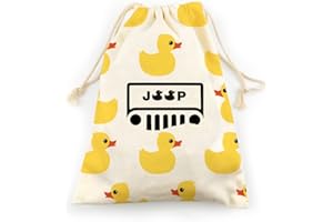 LANBAIHE You've Been Ducked, Yellow Duck Duck Bag, Rubber Duck Drawstring Bag, Reusable Rubber Duck Bag 14.6 x 11.8'inches, Great Gift for Any Duck Enthusiast(2LDBG12)