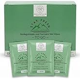 STAY FRESH (60 Flushable Wipes to-Go) - PH Balanced, Travel sized, Unscented with Aloe, Chamomile and Rose extract.