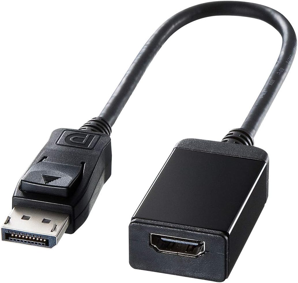 Amazon サンワサプライ Displayport Hdmi変換アダプタ 0 2m Ad Dphd02 サンワサプライ パソコン 周辺機器 通販