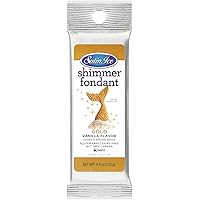 Satin Ice Gold Shimmer Fondant, Vanilla, 4.4 Ounces
