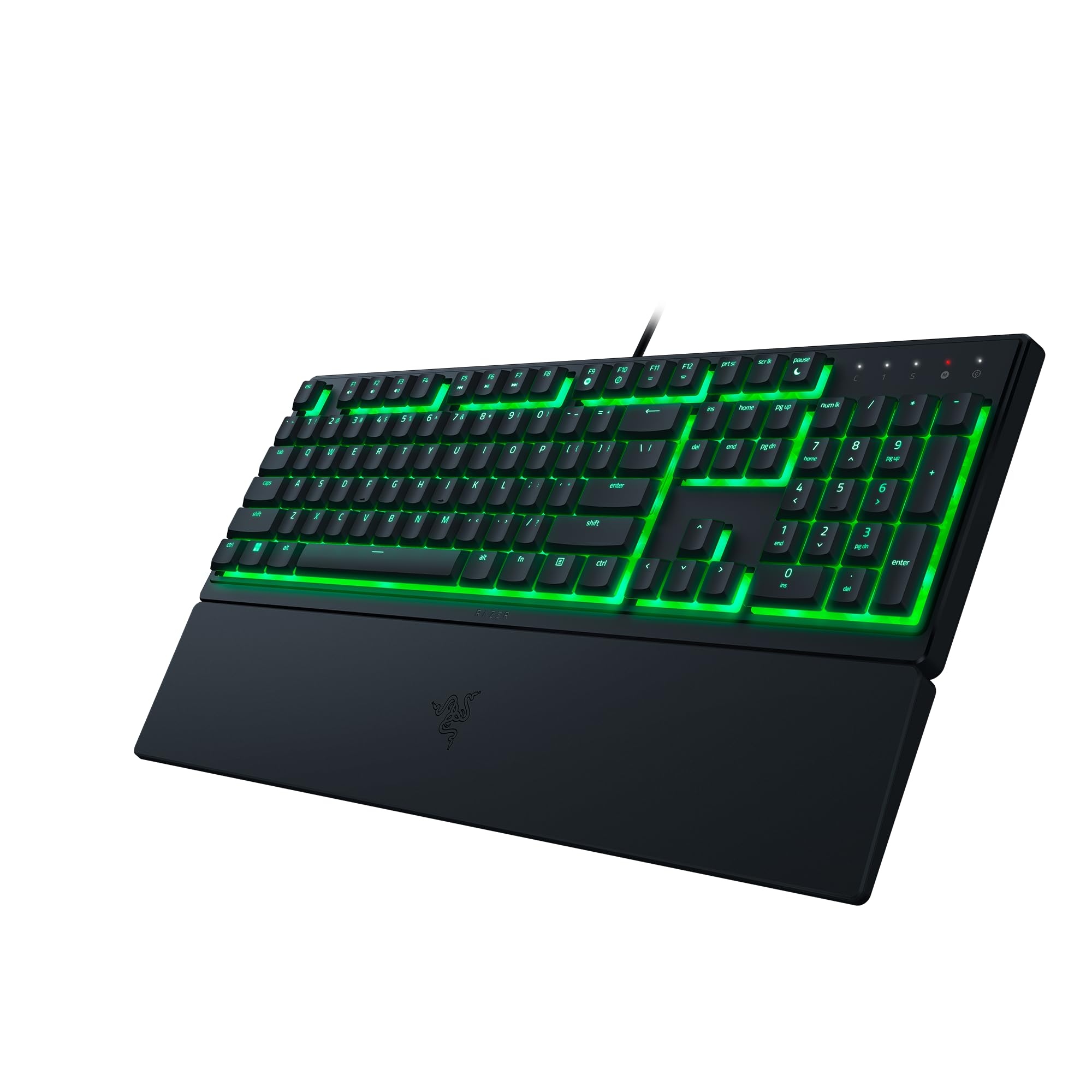 Razer Ornata V3 X - Flache Membran-Tastatur mit Chroma RGB (Lautlose Membran-Switches, Ergonomische Handballenauflage, Tastenkappen Anti-UV-Beschichtung) QWERTZ DE-Layout | Schwarz 9