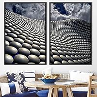 2 Piece Framed Canvas Wall Art Solid Structures Canvas Prints Home Artwork Decoration for Living Room,Bedroom - 16