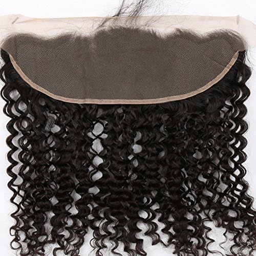Sent Hair 13x4 Lace Frontal Closure with Baby Hair Free Part Ear to Ear Curly Wave / Straight Brazilian Virgin Human Hair Frontal Natural Color