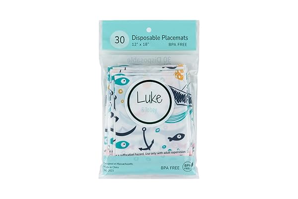 LUKE & TOBEY NAUTICAL DISPOSABLE PLACEMAT FOR BABY
