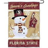Florida State FSU Noles Holiday Winter Snow Garden Banner Flag