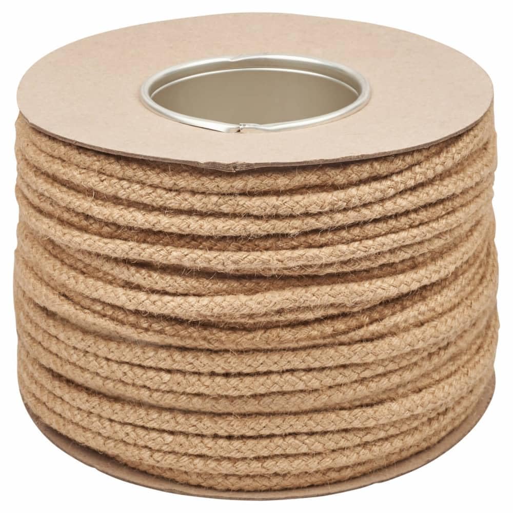 EVERLASTO Plaited Jute Sash Cord with Strong Polypropylene Core No.4 (6.5mm) x 100M — image 1