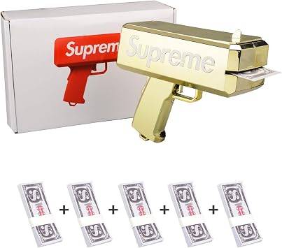 Le Nouvel Arme De Largent Suprême De 17ss Cashcannon Pistolets à Pulvériser Le Fait Pleuvoir Largent Cadeaux De Noël Rouge Cadeau De Jouet De Mode