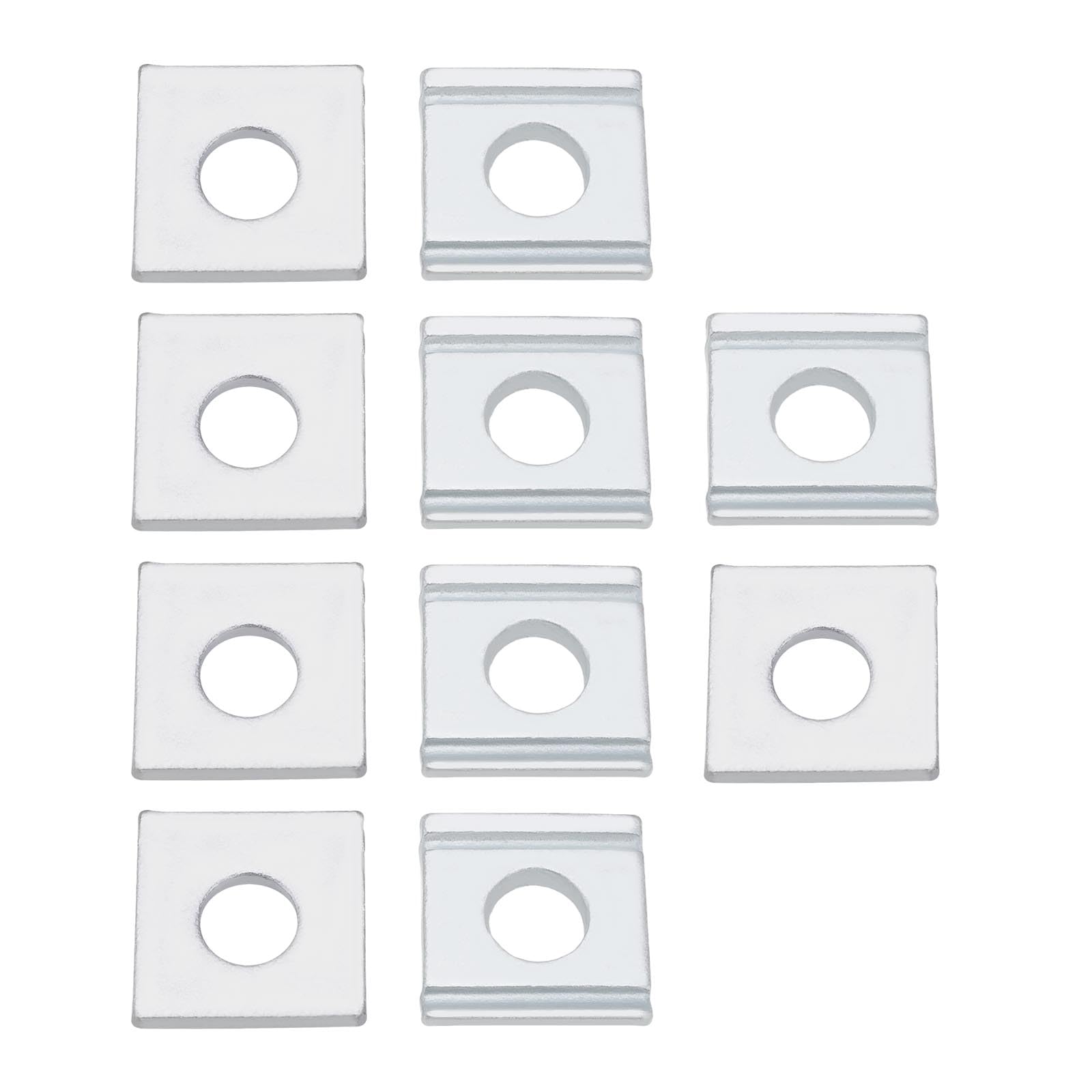 LT Easiyl 10pcs DIN434 Groove Gasket M8 Beveled Square Washers Replacement Part Metric Galvanized Steel Washers 8% Taper Washers Double Groove Gasket