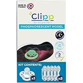 CLIPPBABY Pacifier Weaning Kit ⏐ Gentle Step-By-Step System to Help Toddlers Stop Pacifier Use ⏐Glow-in-the-Dark + 5 Shields, Child-Led &amp; Dentist-Recommended ⏐ Made in France ⏐ Ages 2+