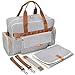 Diaper Bag | Baby Tote Bags | Waterproof | Unisex | Navy and Cream Stripe by O’beanie