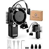 P1P P1S Hotend Complete Kit for Bambu Lab, Hardened Steel Nozzle Assembly Replacement with Ceramic Heater &amp; Fan, 0.2mm 0.4mm 0.6mm Nozzles, High Temperature Hot End Upgrade for 3D Printer