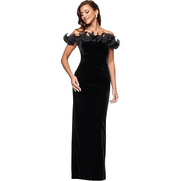 xscape womens chiffon embellished evening dress Xscape Evenings 