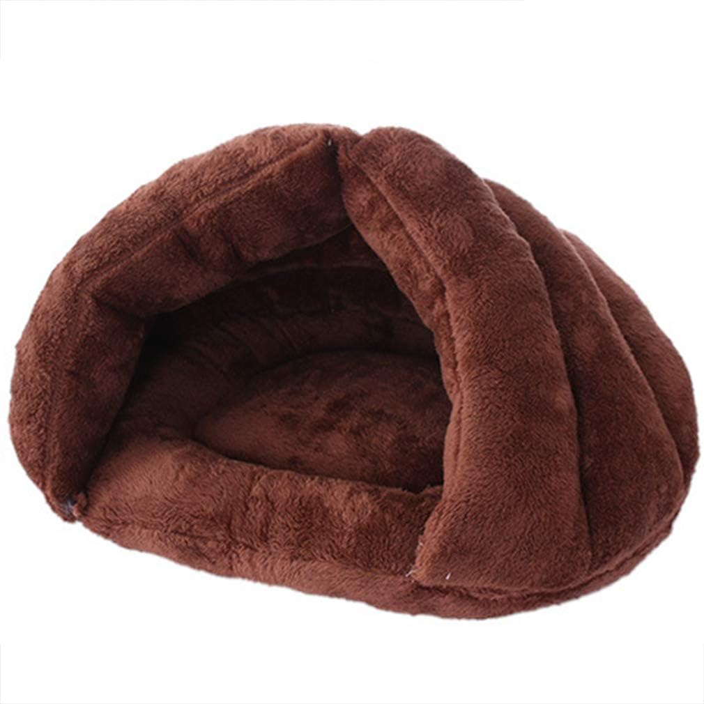 Beskie Pet Tent Cave Bed for Small Medium Cats Dogs Pets Sleeping Bag Thick Fleece Warm Slipper Dog Bed Cuddler Burrow House Hole Igloo Nest Cozy Triangle Bed for Cat Puppy