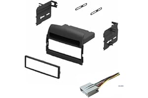 ASC AUDIO Car Stereo Install Dash Kit and Wire Harness for Installing an Aftermarket Single Din Radio for 2006 2007 2008 Hyundai Sonata