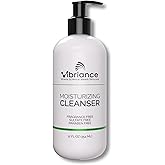 Vibriance Moisturizing Cleanser, Oil-to-Foam Face Wash with Niacinamide, Shea Butter for Mature Skin - Hydrating Gentle Facial Cleanser, Sensitive Face Wash, Sulfate-Free, 12 fl oz