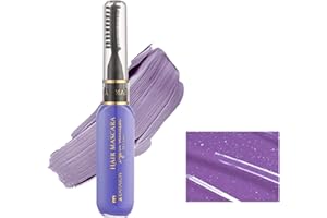 MIESCHER Hair Stick/Hair Dyeing Mascara, 02#Grayish Purple Temporary Washable Hair Color Dye for Girls & Women, 13 Colors Instantly Hair Color Chalk for Party Cosplay