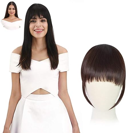 Inaaya Synthetic Modern Front Hair Extension Clip Based Fringe