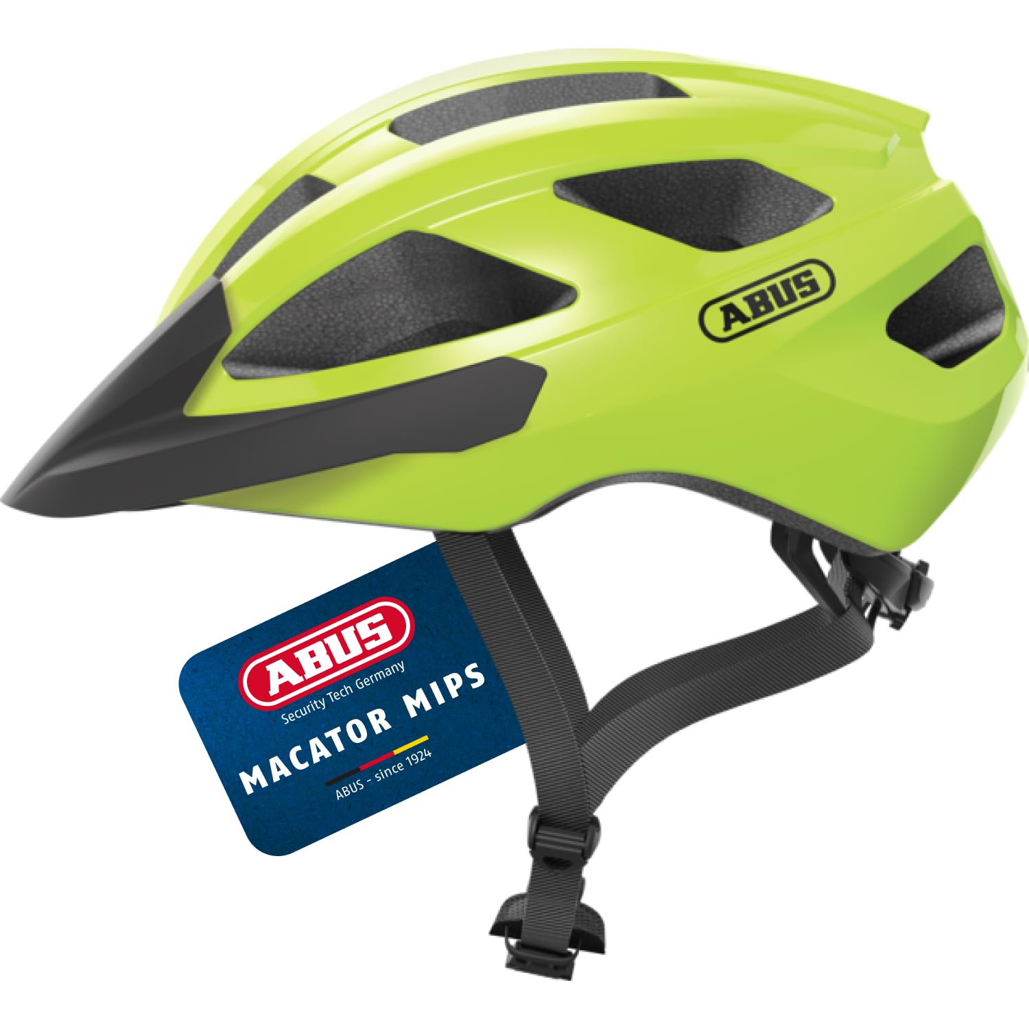 ABUS Macator MIPS road bike helmet - bike helmet for beginners with peak - suitable for people with pigtails - for men and women