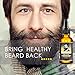 60ml Beard Oil, TASEYAR Fragrance Free Unscented Natural Beard Growing Oil Leave-in Beard Conditioner Natural Beard Care Oil Moutstache Oil for Beard Growth, Mustache, Face and Skin, 2oz, Gift for Him