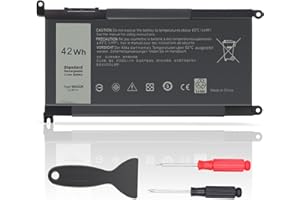 Tinkon WDX0R 42WH Laptop Battery for Dell Inspiron 13 15 5000 7000 Series 5570 7579 7569 7570 7378 5567 7573 5565 5379 5378 5767 5775 Latitude 3189 3580 3490 3590 3340 3400 3390 3500 3190 P66F P58F