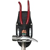Wolf Hammer & Pliers Holster, Made with Ballistic Nylon & Heavy-Duty Steel, Utility Pouch & Tool Holder, Attaches to Tool Belt, 3’’ Work Tool Belt Tunnel, Construction Contractor Maintenance Handyman