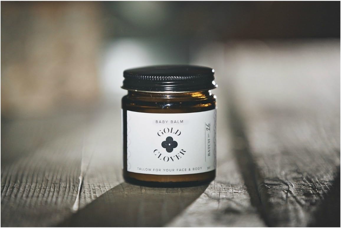 Gold Clover Tallow Balm "Baby Balm" w/ Frankincense & Lavender -3 oz.
