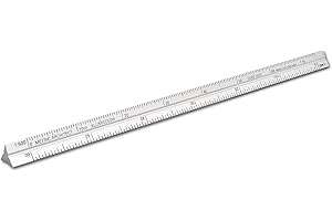 Alumicolor Aluminum Architect Metric Pocket Scale, 15CM, Silver