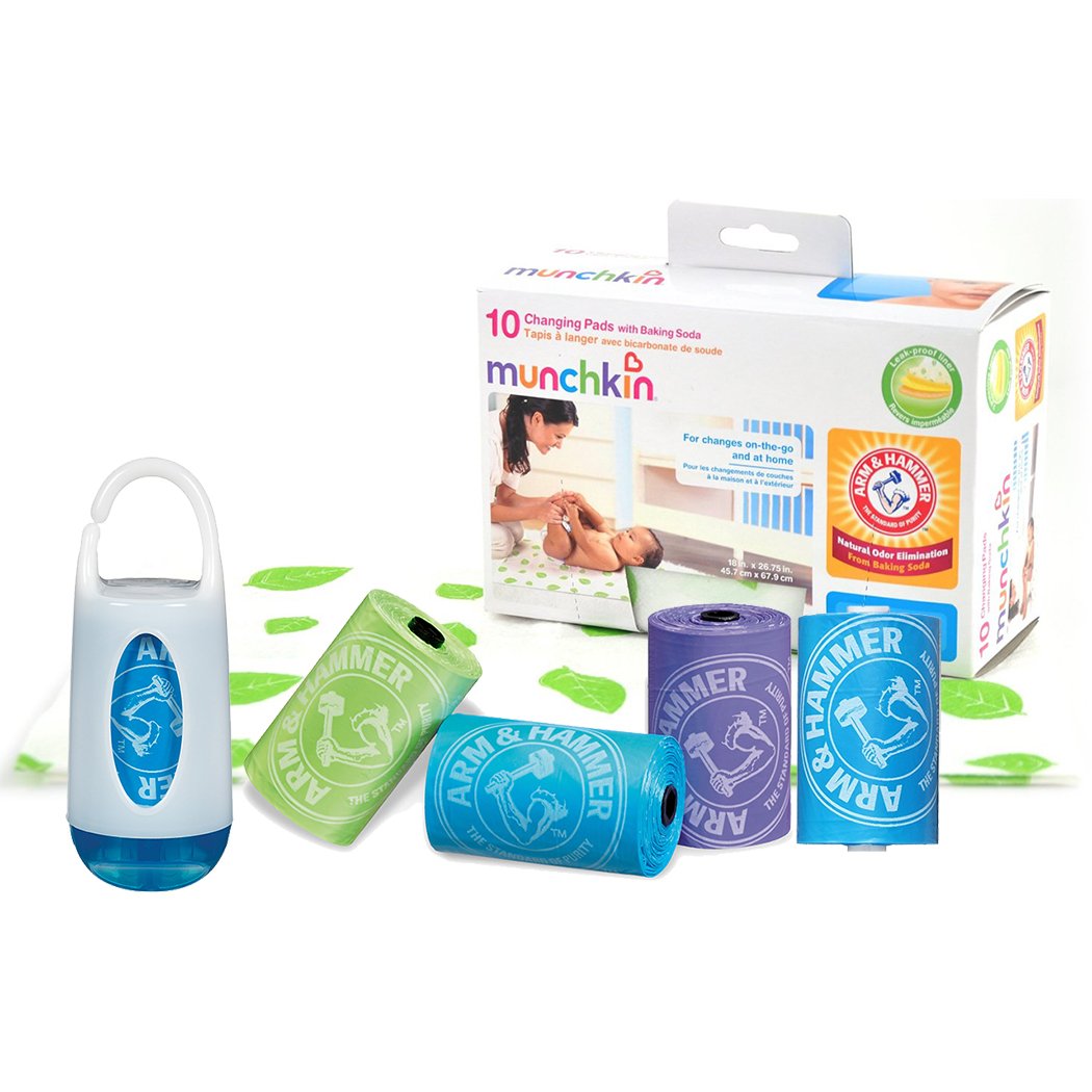 Munchkin Arm and Hammer Disposable Changing Pad 10 Pack