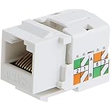 CableCreation 20-Pack Cat6 / RJ45 Keystone Module Connector, White