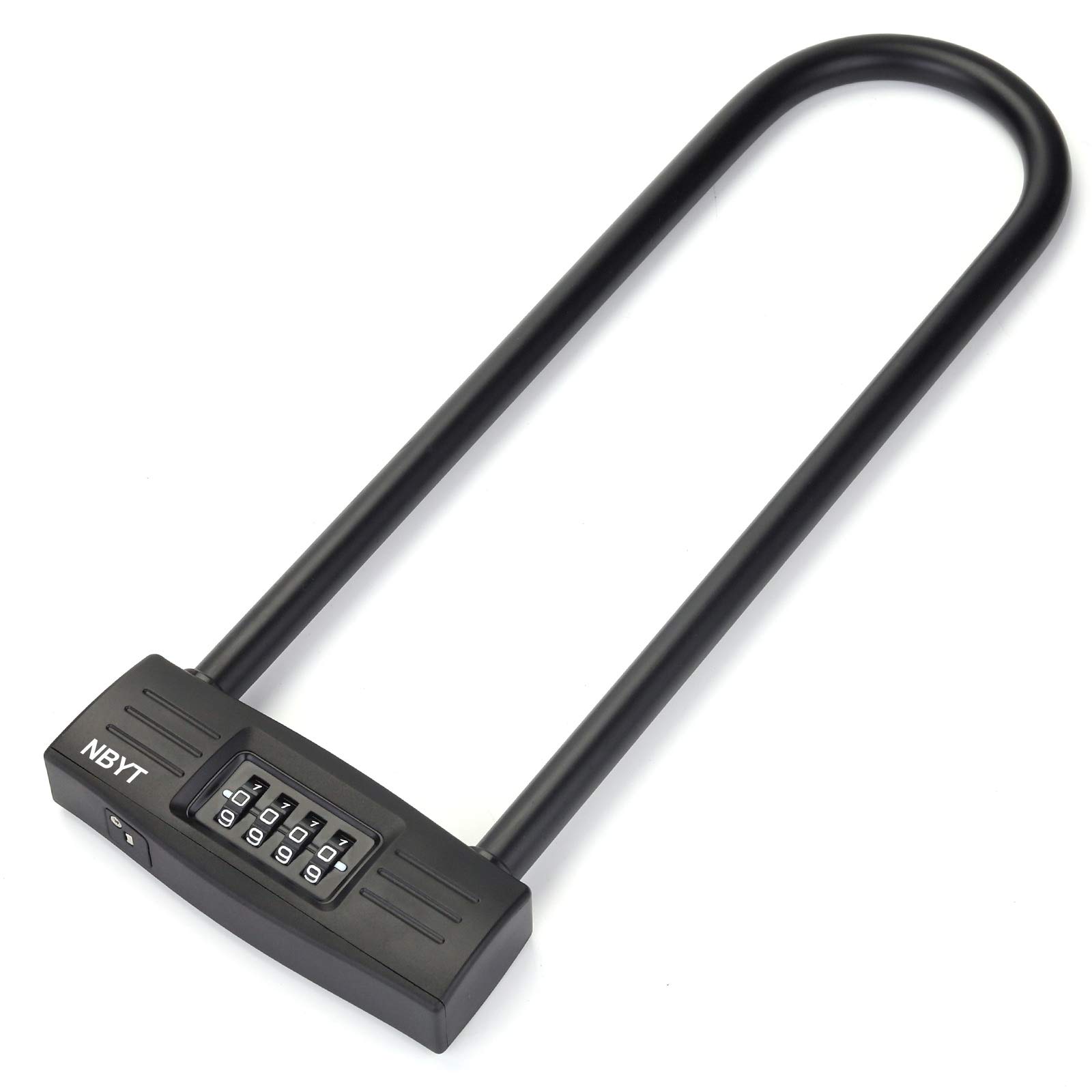 NBYT U Bike Lock - Combination Lock, Resettable, Secure Your Motorcycle, Bicycle or Fence with This Strong Shackle. Also Perfect as an Office Door Lock, Door Long Lock or Gate Combination Lock.