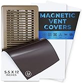 High Strength Magnetic Vent Cover 3 Pack (5.5" X 12") for Floor, Wall and Ceiling Steel Registers, Home and RV, HVAC and AC,