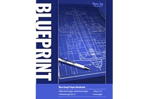 Blueprint: Blue Graph Paper Notebook: For Architectural Sketches, Technical Drawings, and Creative Designs