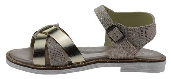 Billowy 6675c90 Leder Sandalen Gold