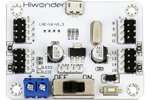 LEWANSOUL 16 Channel PWM Servo Motor Tester Board Module Controller with Over-Current Protection USB Port for Robot DIY