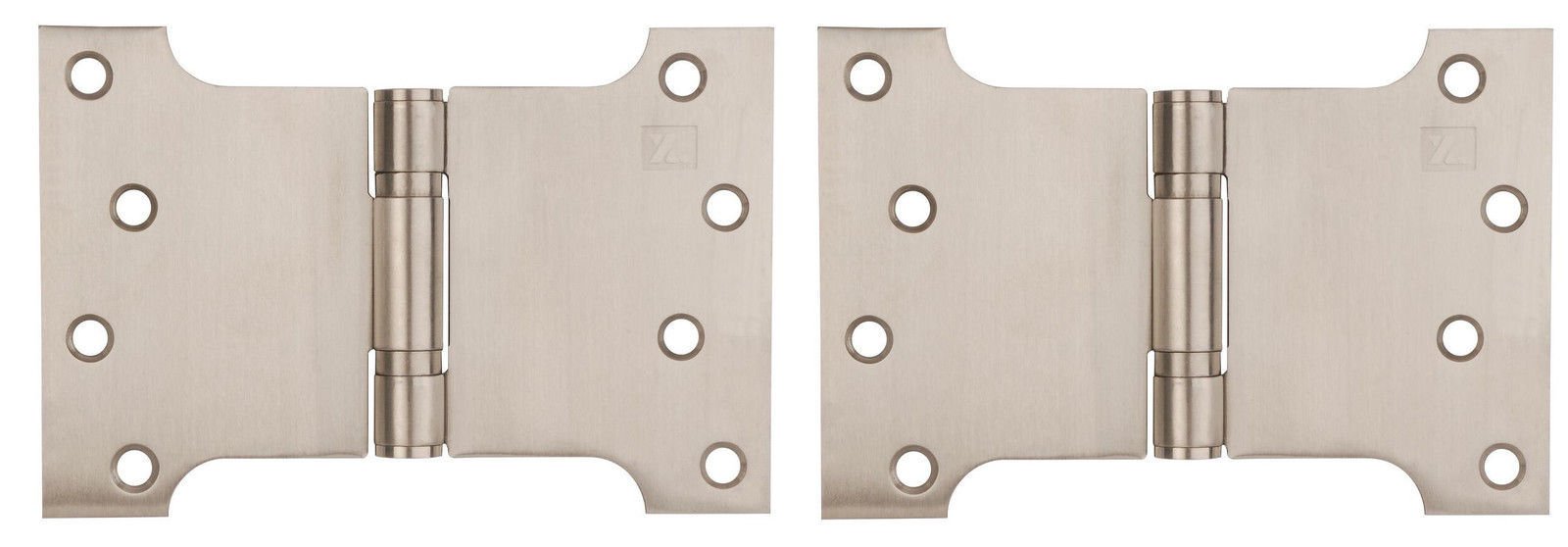 Satin Stainless Steel Button Tipped Parliament Hinges 4 x 4 x 6"