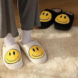 dubuto Smile Face Slippers for Girls Boys, Cute