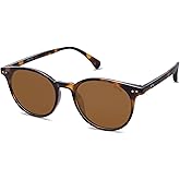 SOJOS Small Round Classic Polarized Sunglasses for Women Men Vintage Style UV400 Lens MAY SJ2113