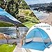 Glymnis Pop Up Beach Tent Sun Shelter Beach Shade Tent with Portable Sun Shade UPF 50 for Outdoor Activities Beach Traveling Blue