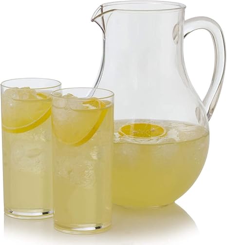 Lemonade Fake Pitcher and Glass Set 