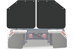 MIAOKUI 24" x 24" Angled Mud Flaps for Semi Truck Mudflaps Semi Truck Mud Flaps Splash Guard 1/5" Thick Set of 2