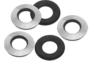 PATIKIL 3/8" x25/32 EPDM Bonded Sealing Washers, 100 Pieces Galvanized Neoprene Rubber Backed Screw Gasket for Industrial Hom
