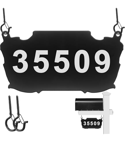 Amazon.com: Hanging Address Sign, Custom House Number Sign