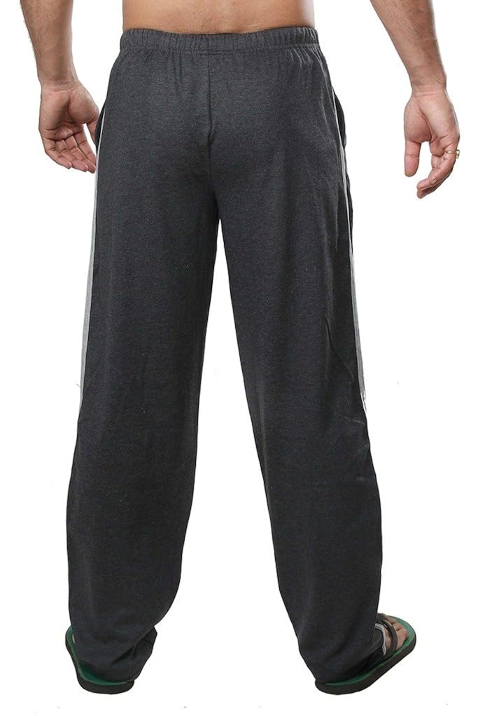 clifton mens track pants -charcoal melange grey melange