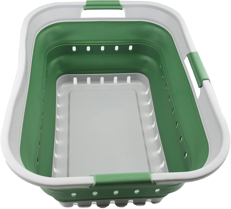 SAMMART 42L Collapsible Laundry Basket Foldable Pop Up Storage Container