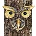 Bits and Pieces - Owl Face Tree Hugger - Garden Peeker Yard Art - Outdoor Tree Hugger Sculpture Whimsical Tree Face Garden Decoration primary
