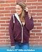 Global Heavyweight Sherpa Lined Zip Up Fleece Hoodie Jacket for Men and Women