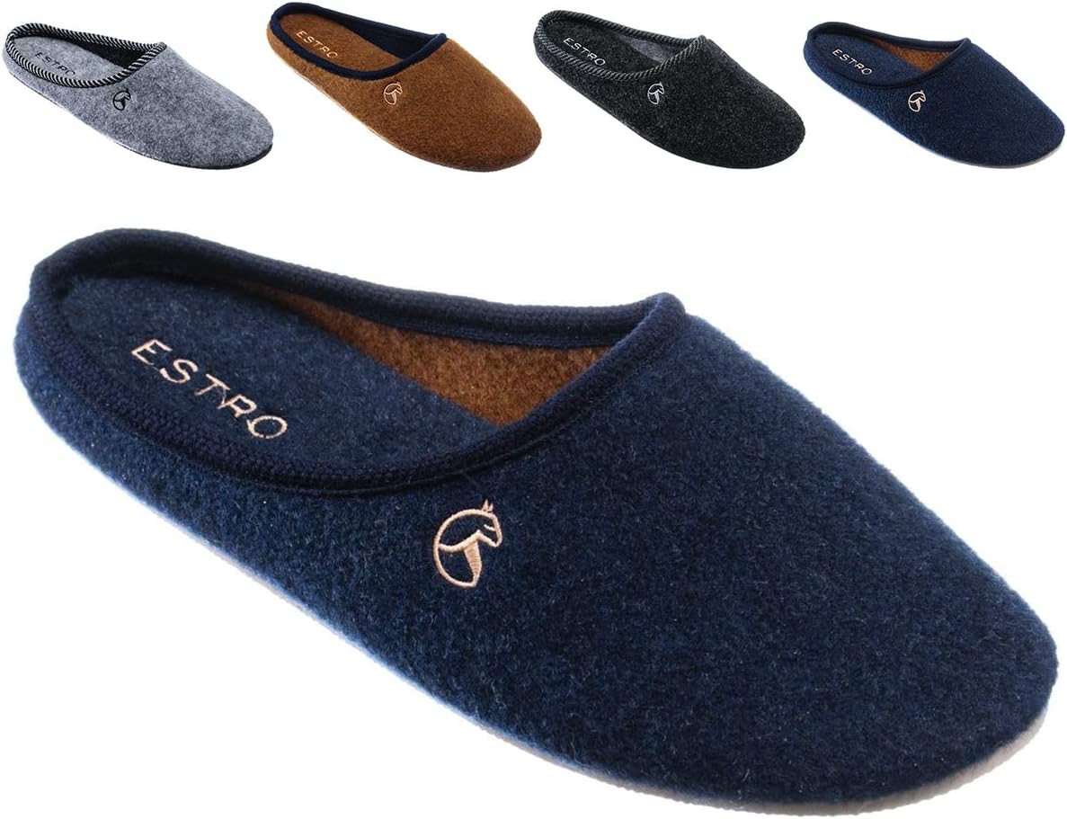 Mens Slippers Men's Men Slipper House Shoes Felt Home Mule REX ers