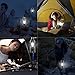 Rechargeable Camping Light, SENHAI DC and Led Solar Charging Portable Outdoor Lanterns with Battery Powered for Camping, Hiking, Fishing, Emergency Charging for Android Cellphone (US Plug, Black)