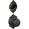 Schlage F59 GEO 716 BRK Brookshire Collection Georgian Handleset Interior Knob, Aged Bronze (Interior Half Only)